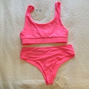 Kulani Kinis Watermelon High Waist Cheeky Bottom